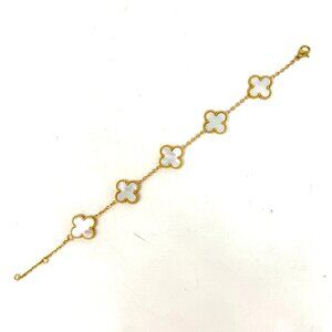😍NEW Clover Release 2026 Gold & Mother of Pearl Clover Bracelet